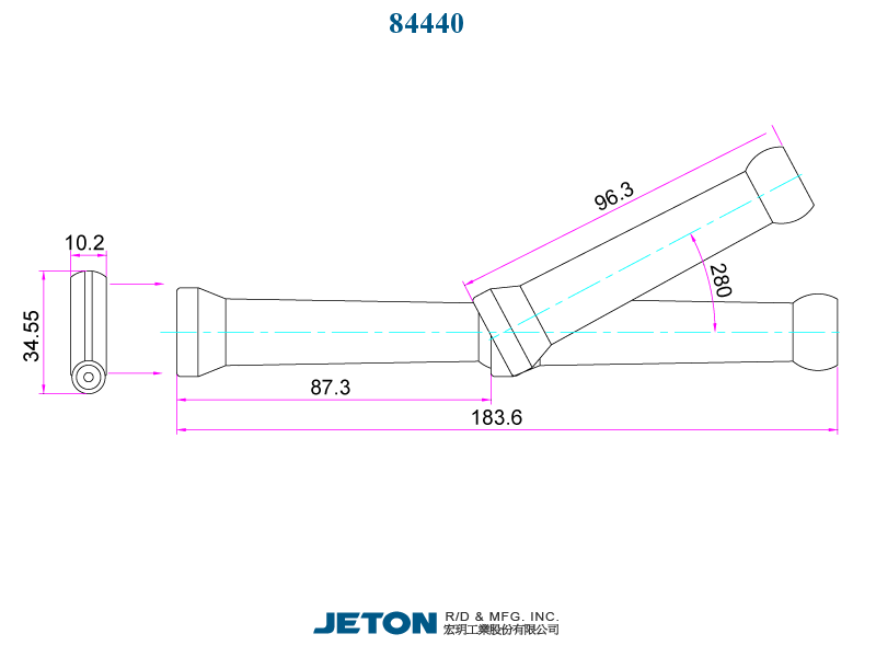 84040A Flex Coolant Hose JETON 1/2" Hose Kit 